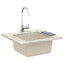 Vask Beige 430 x 460 mm 80% Kvarts og 20% Resin