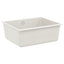 Vask 80% Kvarts og 20% Resin 530 x 460 mm Hvid