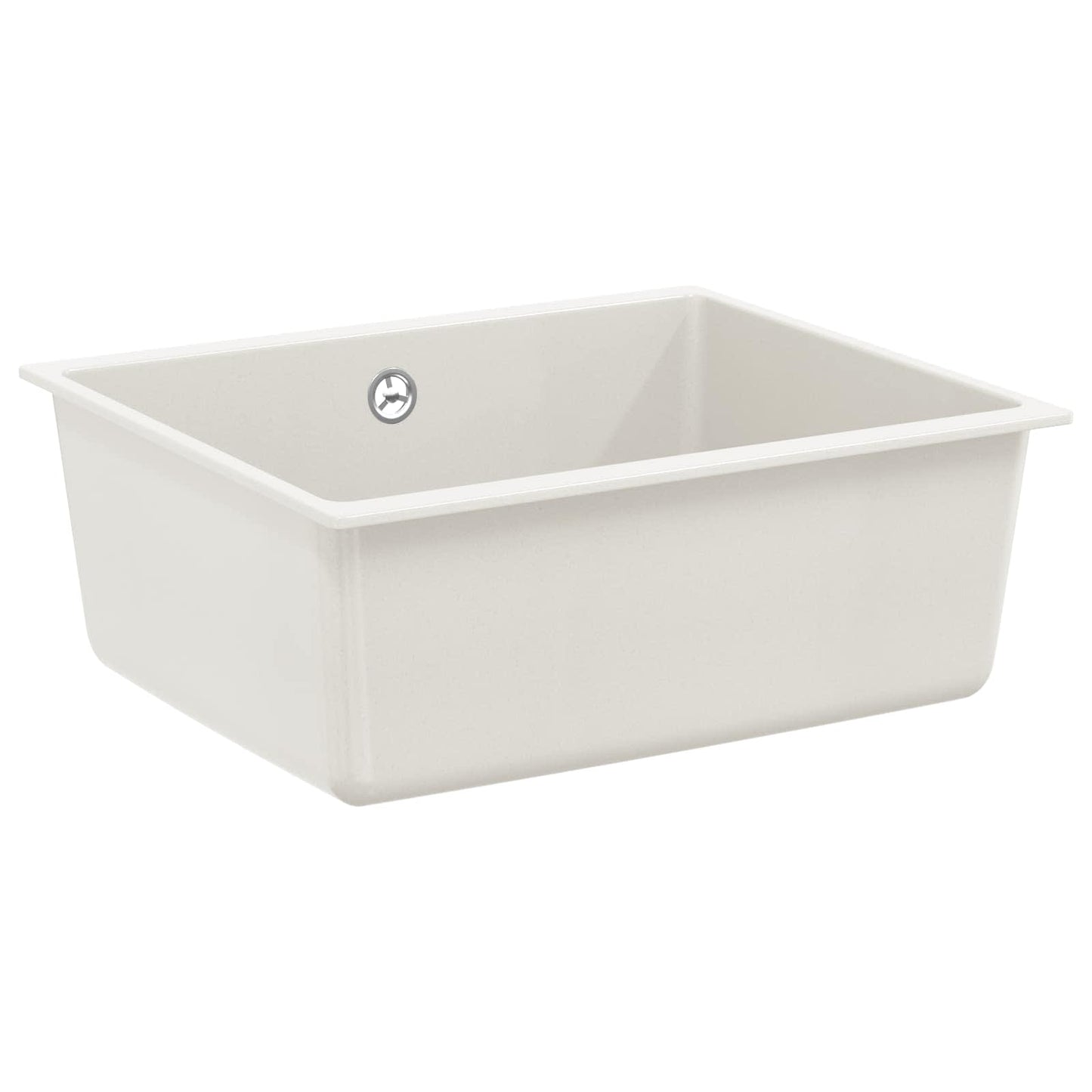 Vask 80% Kvarts og 20% Resin 530 x 460 mm Hvid