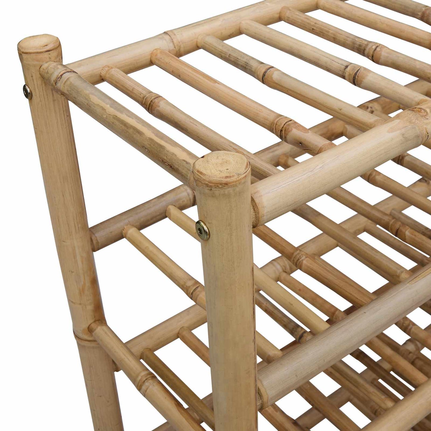 Skostativ med hylde Naturfarvet 68 x 28 x 63 cm Bambus