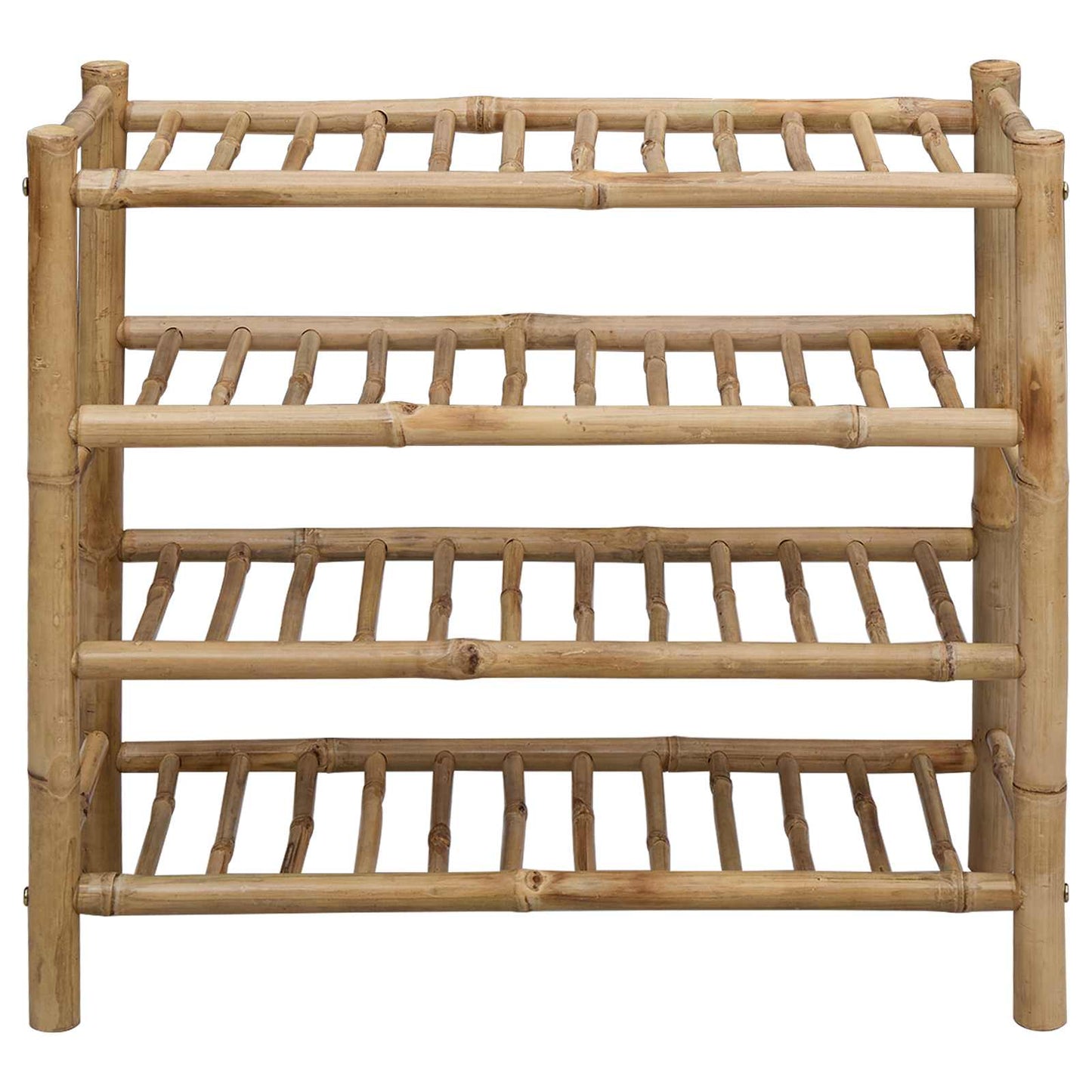 Skostativ med hylde Naturfarvet 68 x 28 x 63 cm Bambus