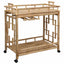 Vinvogn med hjul Naturfarvet 85 x 50 x 93 cm Bambus