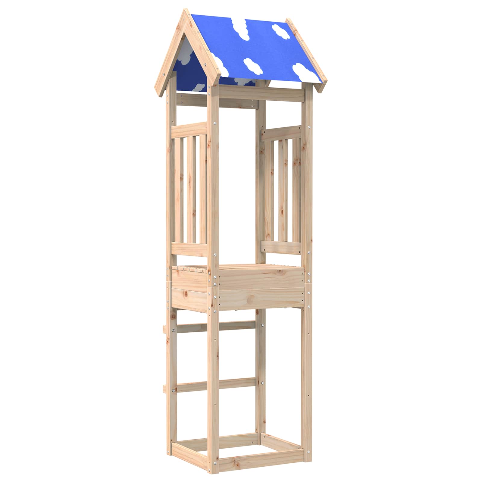 Legetårn Brun 52.5 x 46.5 x 208 cm Massiv fyrretræ billede
