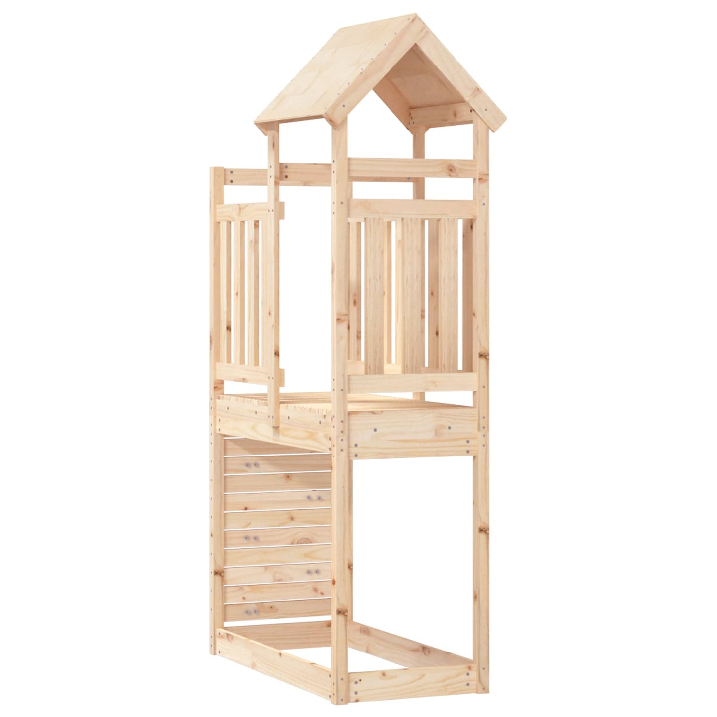 Legetårn Brun 53 x 110,5 x 214 cm Massiv fyrretræ