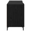 Bord med opbevaring Sort eg 140 x 50 x 75 cm Konstrueret træ