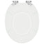 Blødt lukket toiletbræt Hvid 44 x 38 cm MDF plade