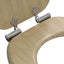 Blødt lukket toiletbræt Lys Bambusfarve 44 x 38 cm MDF plade