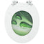 Blødt lukket toiletbræt Grøn Dråbe 44 x 38 cm MDF plade