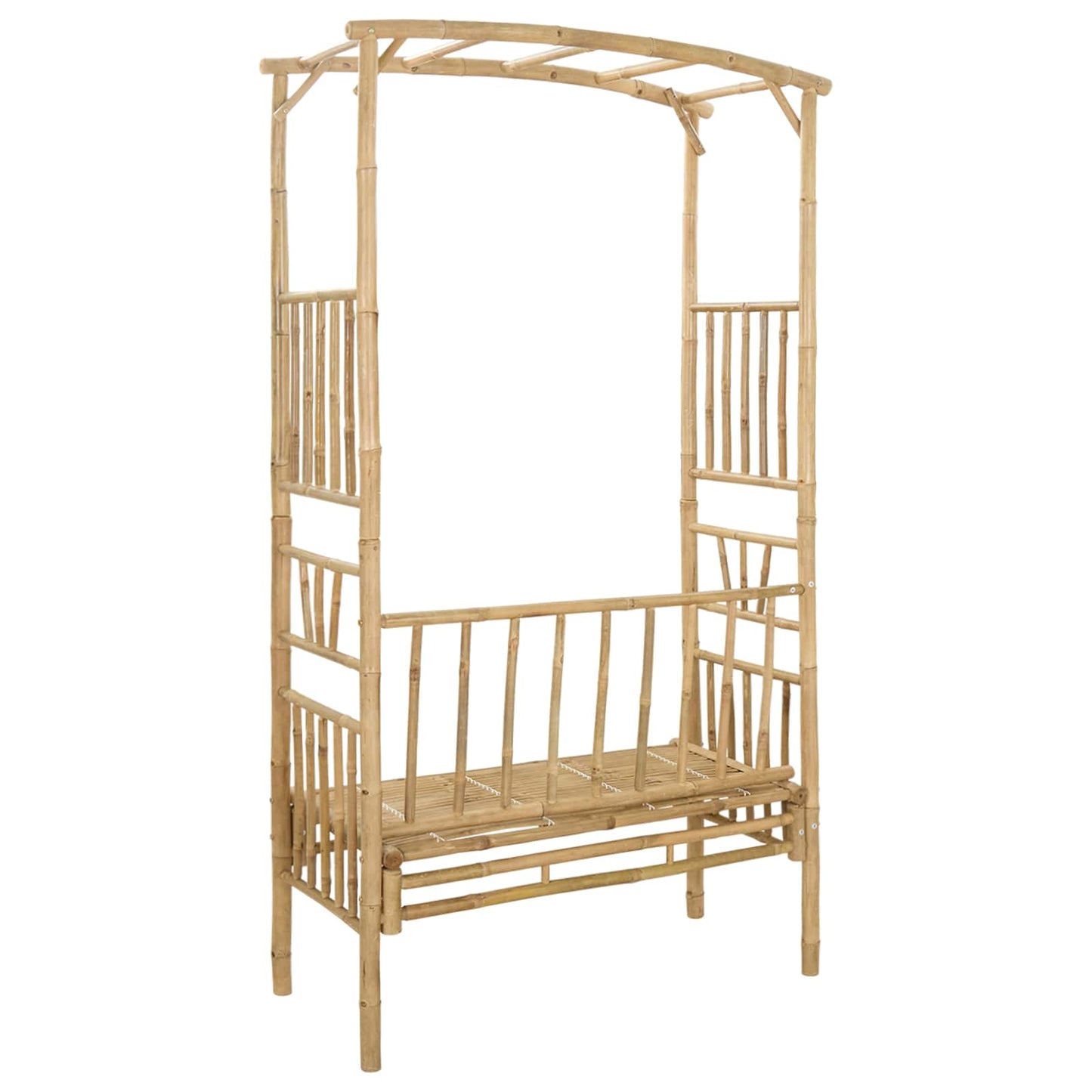 Havebue med Bænk 115 x 50 x 205 cm Bambus