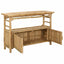 Konsolbord med hylde Naturfarvet 110 x 35 x 75 cm Bambus