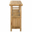 Konsolbord med hylde Naturfarvet 110 x 35 x 75 cm Bambus