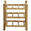 Vinfad Naturfarvet 32,5 x 29,5 x 36 cm Bambus