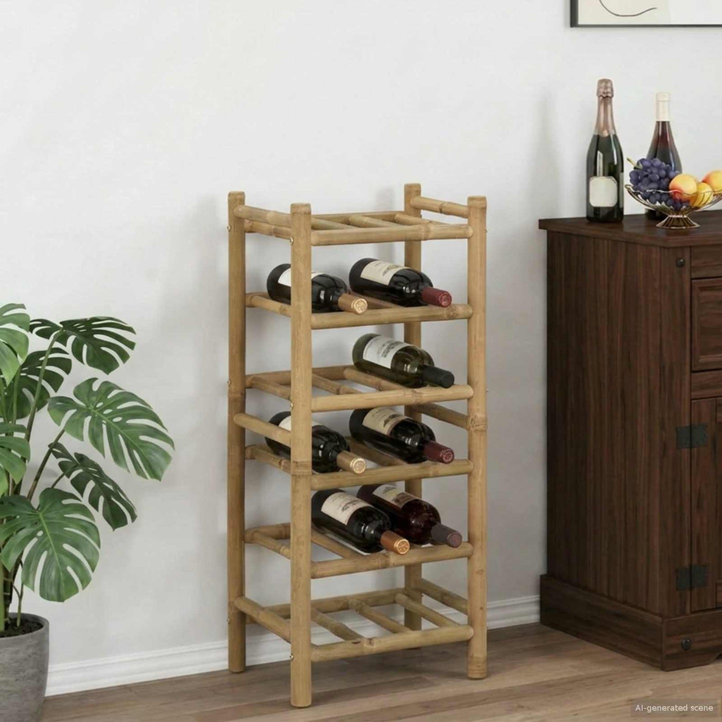 Vinfad Naturfarvet 32,5 x 29,5 x 72 cm Bambus