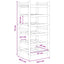 Vinfad Naturfarvet 32,5 x 29,5 x 72 cm Bambus