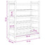 Vinfad Naturfarvet 57 x 29,5 x 72 cm Bambus
