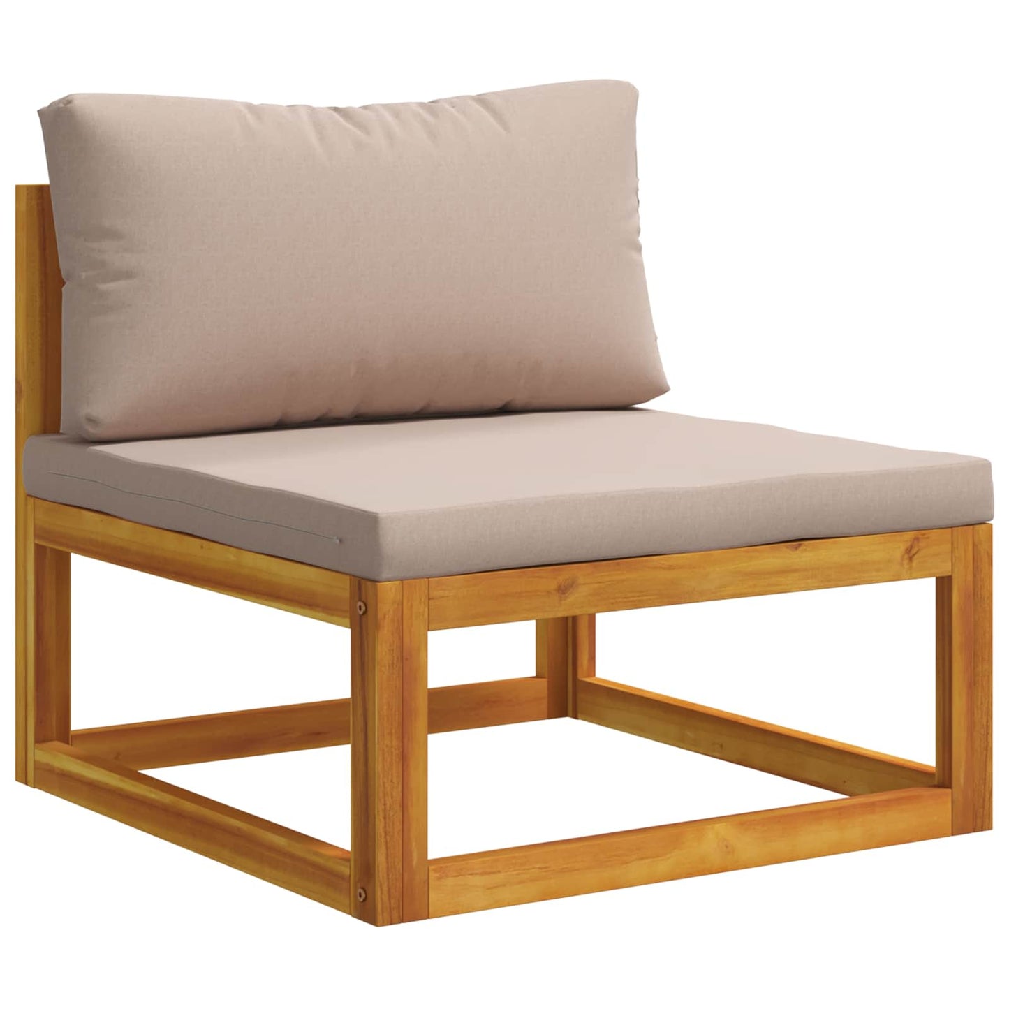 Sofa Sæt 10 stk. Naturfarvet Massivt Akacietræ