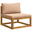 Sofa Sæt 5 stk. Naturfarvet Massivt Akacietræ
