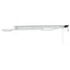 Manuel markise-ramme med LED-lys Hvid 3 x 2,5 m Aluminium