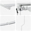 Elektrisk Markisedugramme med LED Hvid 4 × 3,5 m Aluminium
