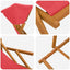 Havestol 3 position Massiv Eucalyptus Træ Rød