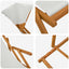 Havestol 3 position Massiv Eucalyptus Træ Cremefarvet