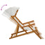 Havestol 3 position Massiv Eucalyptus Træ Cremefarvet