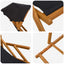 Havestol 3 position Massiv Eucalyptus Træ Sort