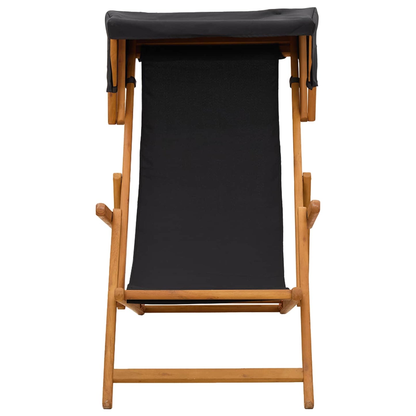 Havestol 3 position Massiv Eucalyptus Træ Sort