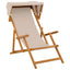 Havestol 3 position Massiv Eucalyptus Træ Beige
