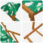 Havestol 3 position Massiv Eucalyptus Træ Bladmønster
