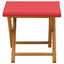 Havestol 2 pcs Massiv Eucalyptus Træ Rød