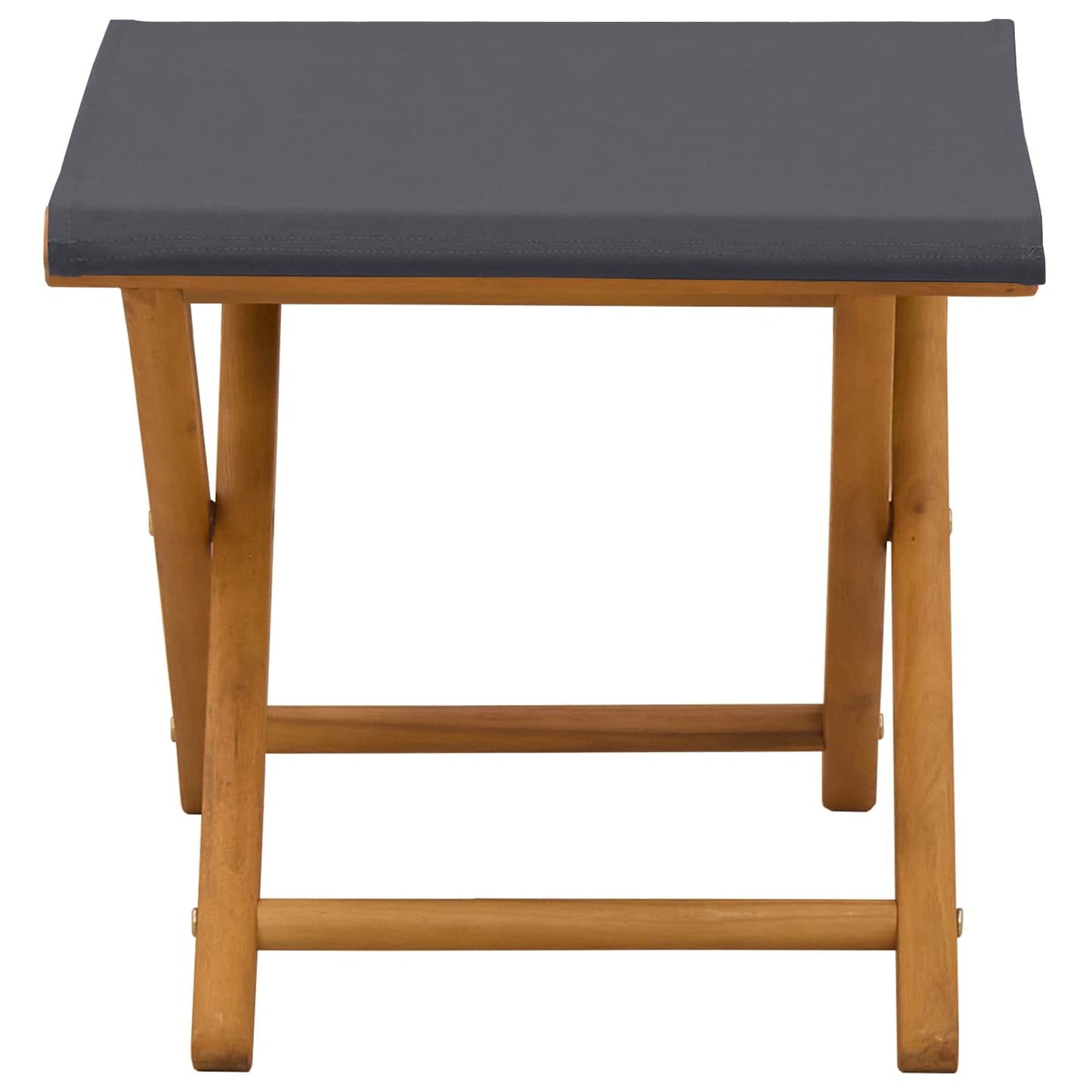 Havestol 2 pcs Massiv Eucalyptus Træ Grå