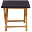 Havestol 2 pcs Massiv Eucalyptus Træ Sort