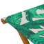 Havestol 2 pcs Massiv Eucalyptus Træ Bladmønster