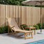 Foldestol 3 position Massiv Eucalyptus Træ Gråbrun