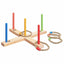 Ring Toss Game Set Flerfarvet 41 x 41 x 16 cm Massivt fyrretræ