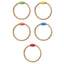Ring Toss Game Set Flerfarvet 41 x 41 x 16 cm Massivt fyrretræ