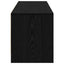TV-bord med LED Sort Eg 140 x 34 x 40 cm Konstrueret træ