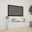 TV-bord med LED Hvid 140 x 34 x 40 cm Konstrueret træ