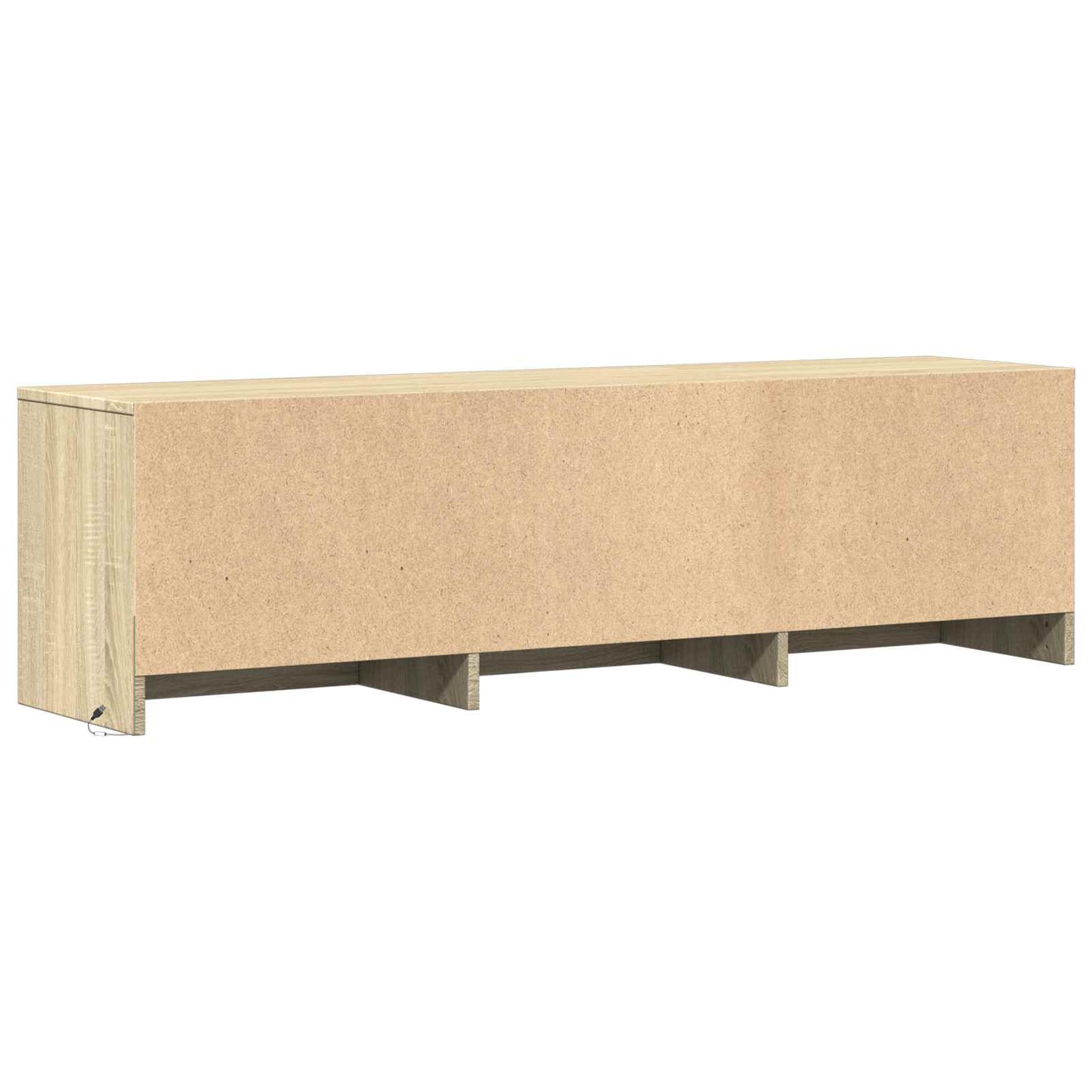TV-bord med LED 140 x 34 x 40 cm Sonoma eg Konstrueret træ
