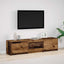 TV-bord med LED Gammelt træ 165 x 34 x 40 cm Konstrueret træ