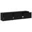 TV-bord med LED Sort Eg 165 x 34 x 40 cm Konstrueret træ