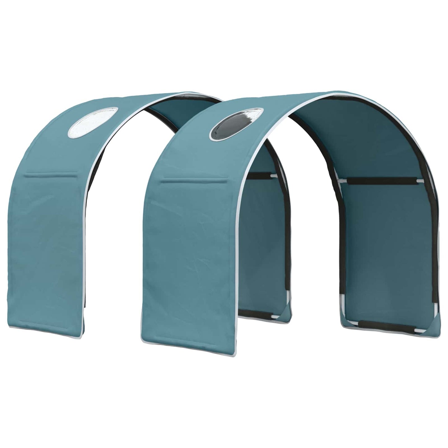 Seng Tunnel 2 pcs Lyseblå 211 x 52,5 x 2 cm Polyester