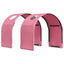 Seng Tunnel 2 pcs Lyserød 211 x 52,5 x 2 cm Polyester