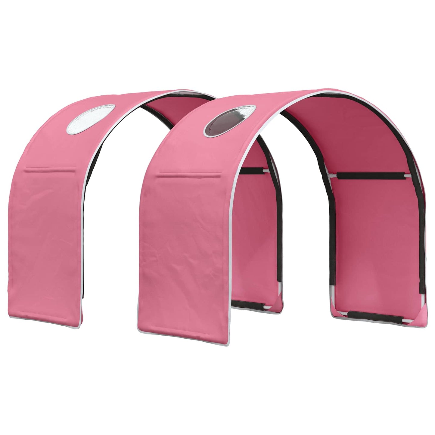 Seng Tunnel 2 pcs Lyserød 211 x 52,5 x 2 cm Polyester