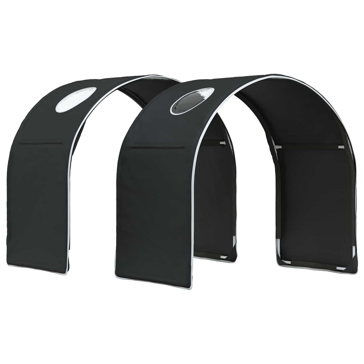 Seng Tunnel 2 pcs Sort 211 x 52,5 x 2 cm Polyester
