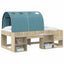 Seng Tunnel 2 pcs Lyseblå 211 x 67.5 x 2 cm Polyester