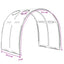 Seng Tunnel 2 pcs Sort 211 x 67.5 x 2 cm Polyester