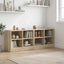 Sengeskab 2 pcs Sonoma-eg 66 x 33 x 48 cm Konstrueret træ