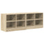 Sengeskab 2 pcs Sonoma-eg 66 x 33 x 48 cm Konstrueret træ